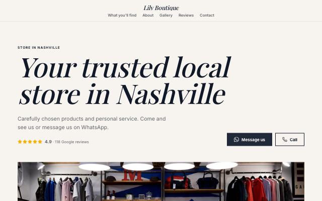 Boutique design